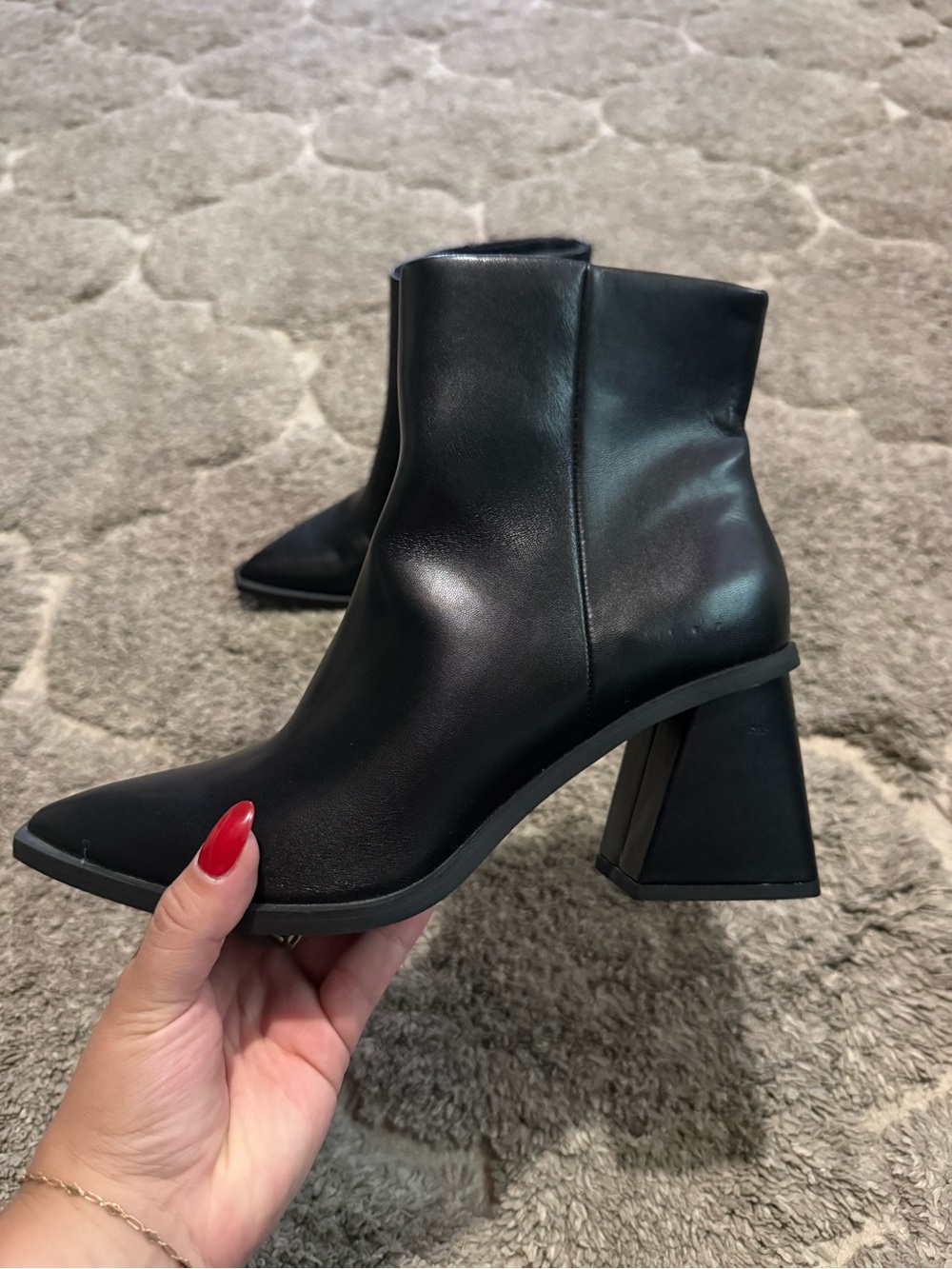 Women’s Black Block Heel Ankle Boots